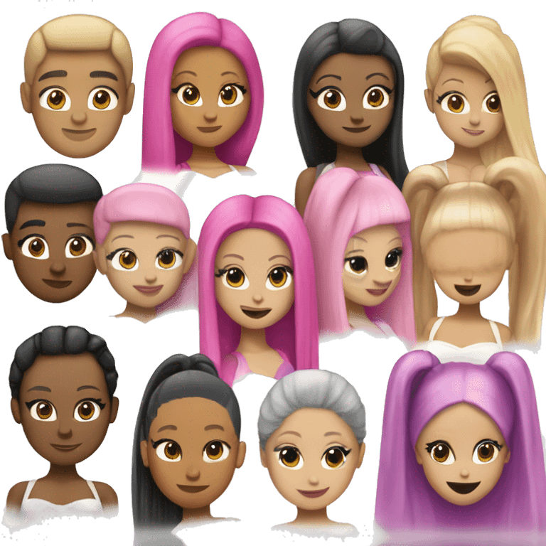 nicki minaj with ariana grande emoji