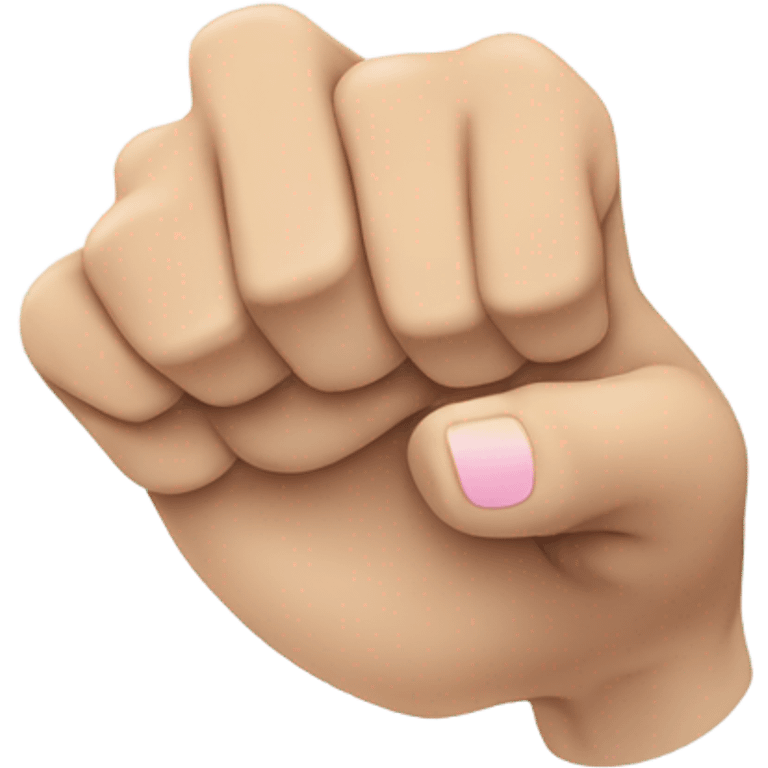 a fist facing up with index and pinky fingers facing up emoji