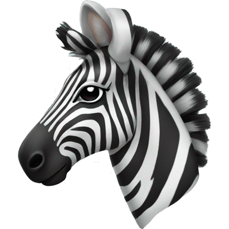 zebra with headphones emoji