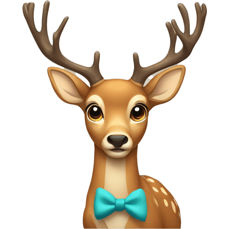 deer with bow emoji