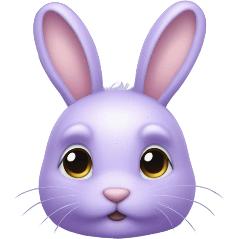 Light purple rabbit emoji