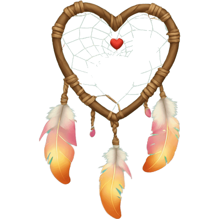 a heart dreamcatcher emoji