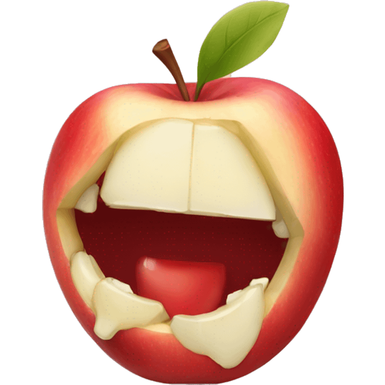 Apple bite emoji