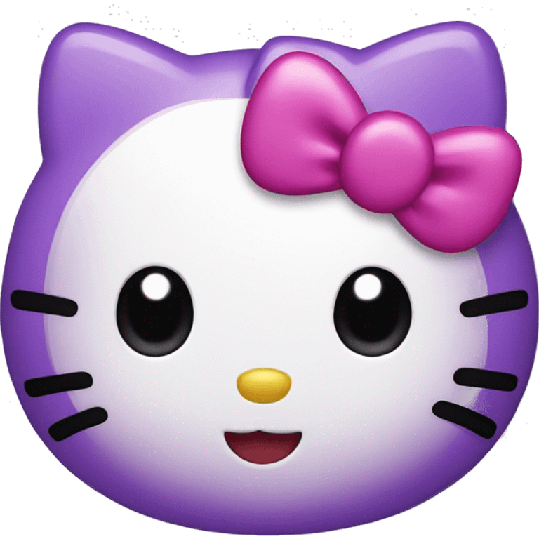 Purple hello kitty  emoji