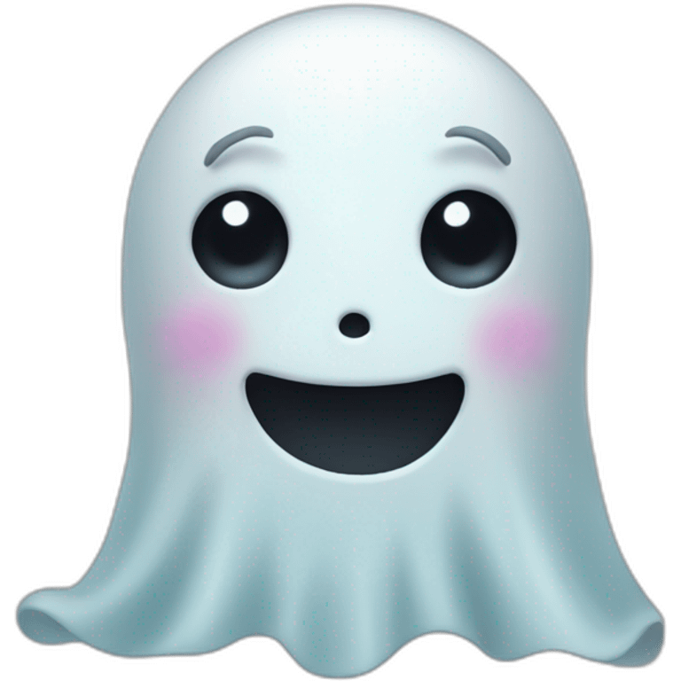 Rubber cute ghost emoji