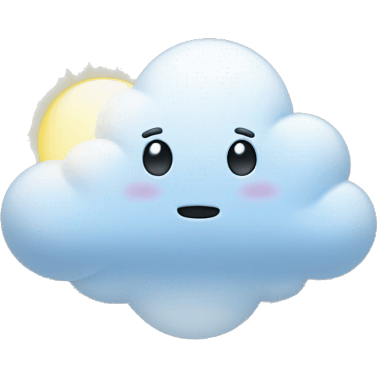 cloud blinking emoji