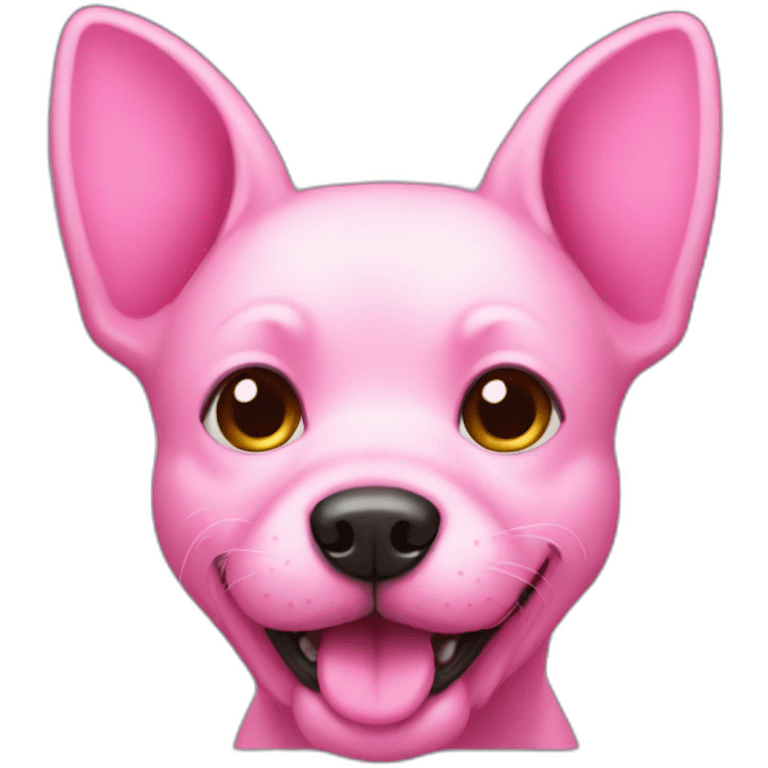 Pink dog  emoji