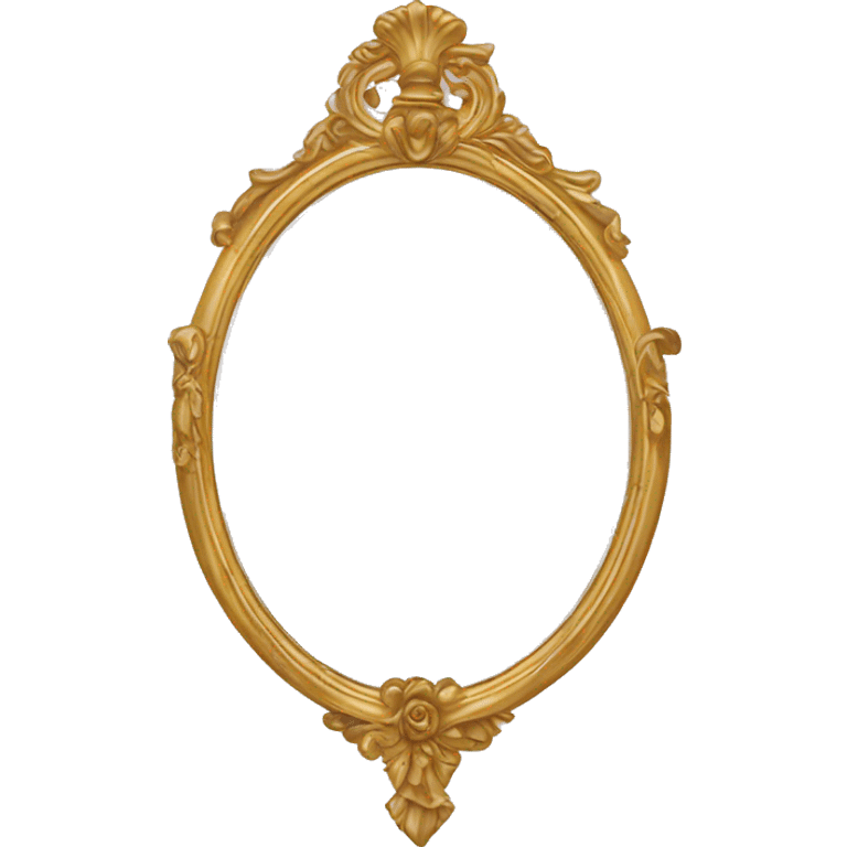 Marie Antoinette style mirror emoji