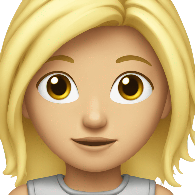 blond girl emoji