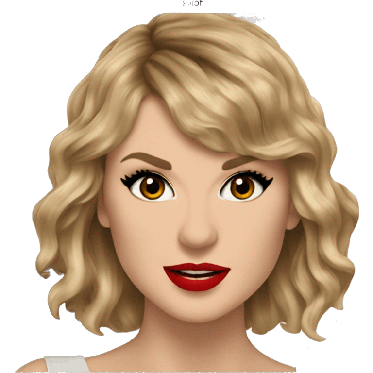 Taylor swift with a music album that says “REP TV” emoji