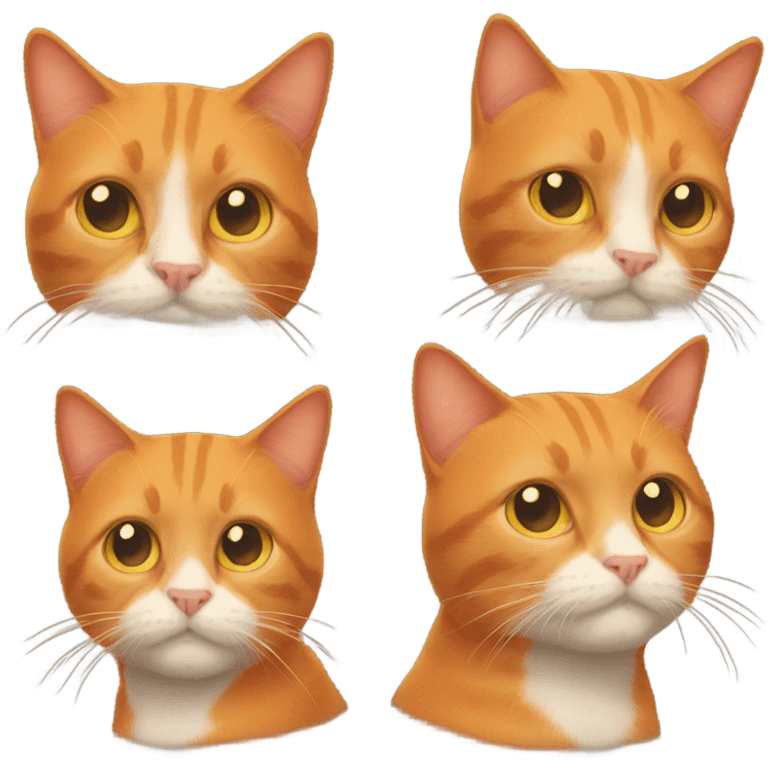 A orange cat emoji