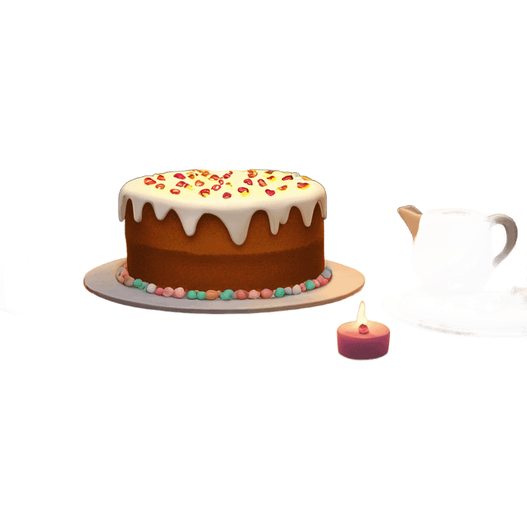 Cake and hearth emoji