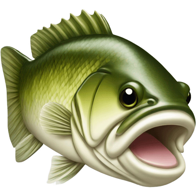 A largemouth bass emoji