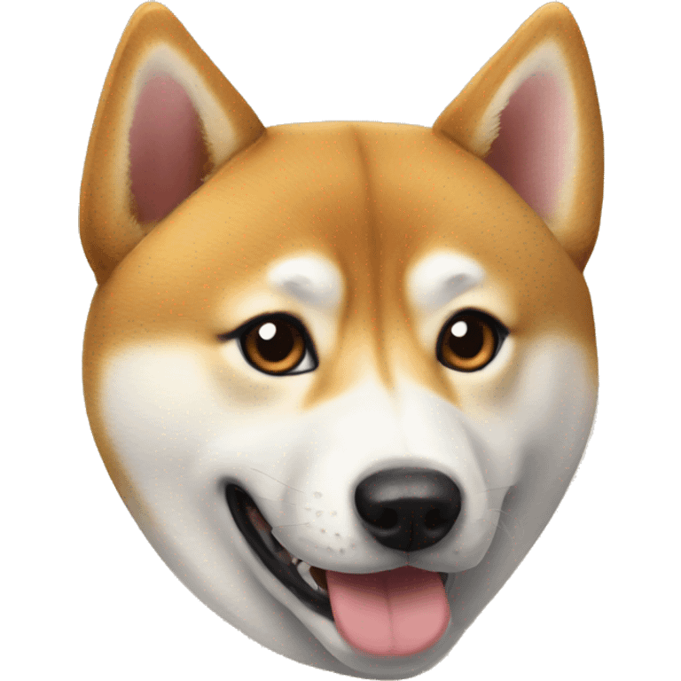 Shiba inu with a husky emoji