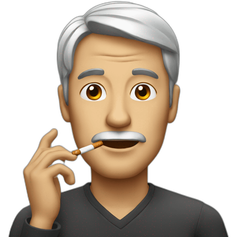 Man with cigarette emoji