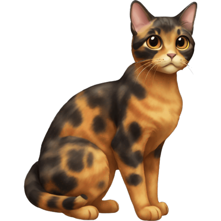 Tortoiseshell Cat Breed Full Body emoji