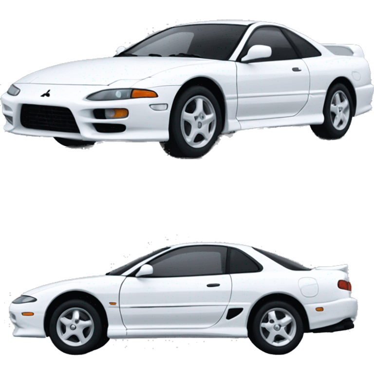 White 1994 Mitsubishi 3000 GT emoji