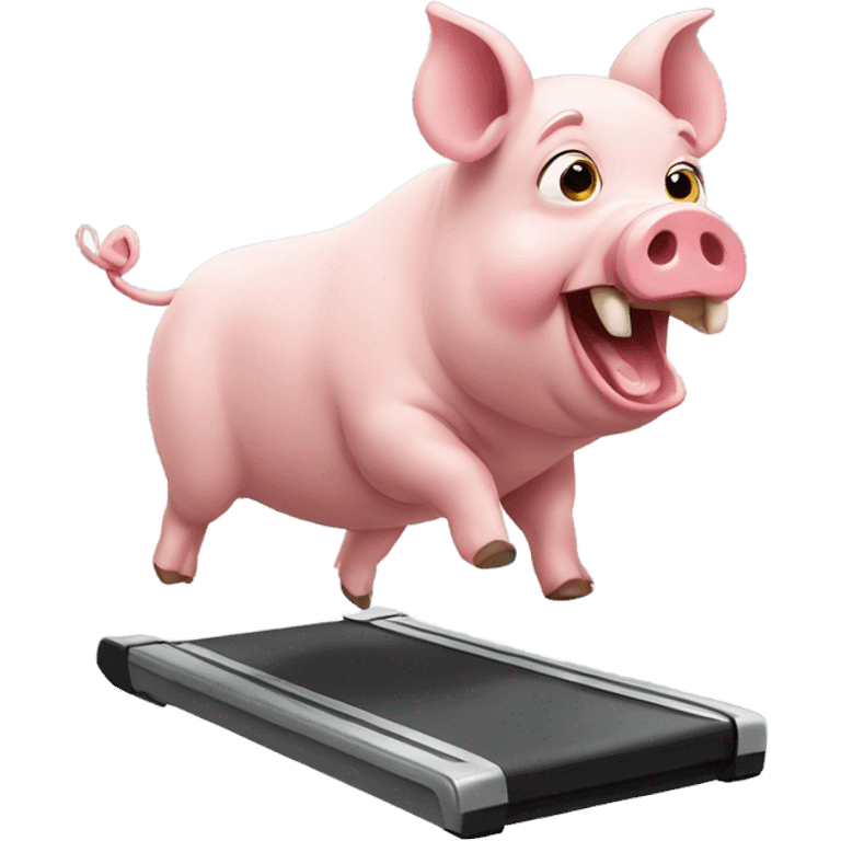 Pig exercising  emoji