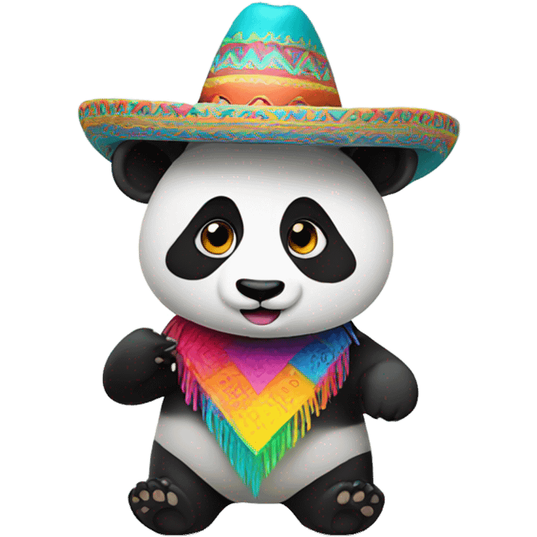 Panda wearing sombrero emoji