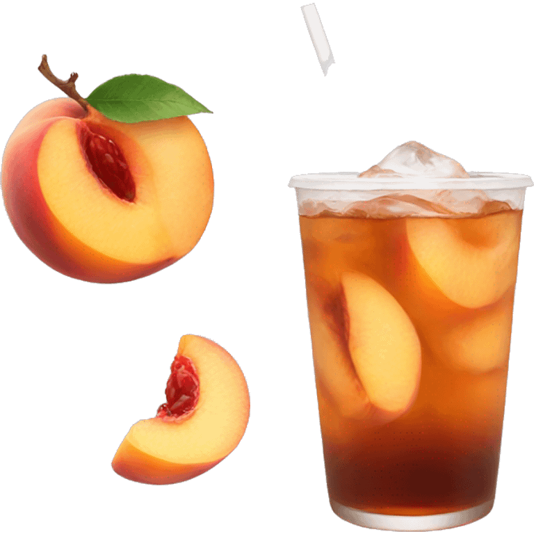 ice peach tea  emoji