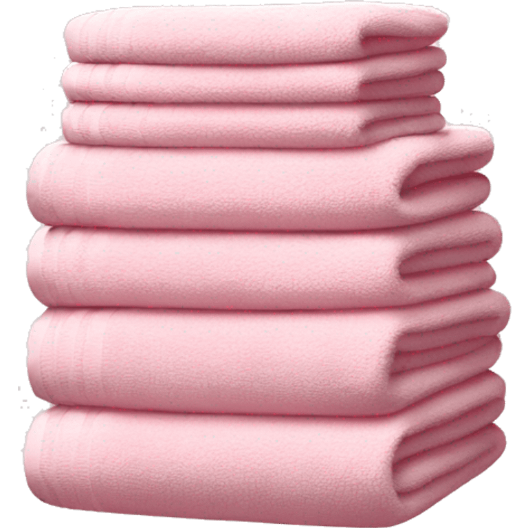 Light pink stacked towels emoji