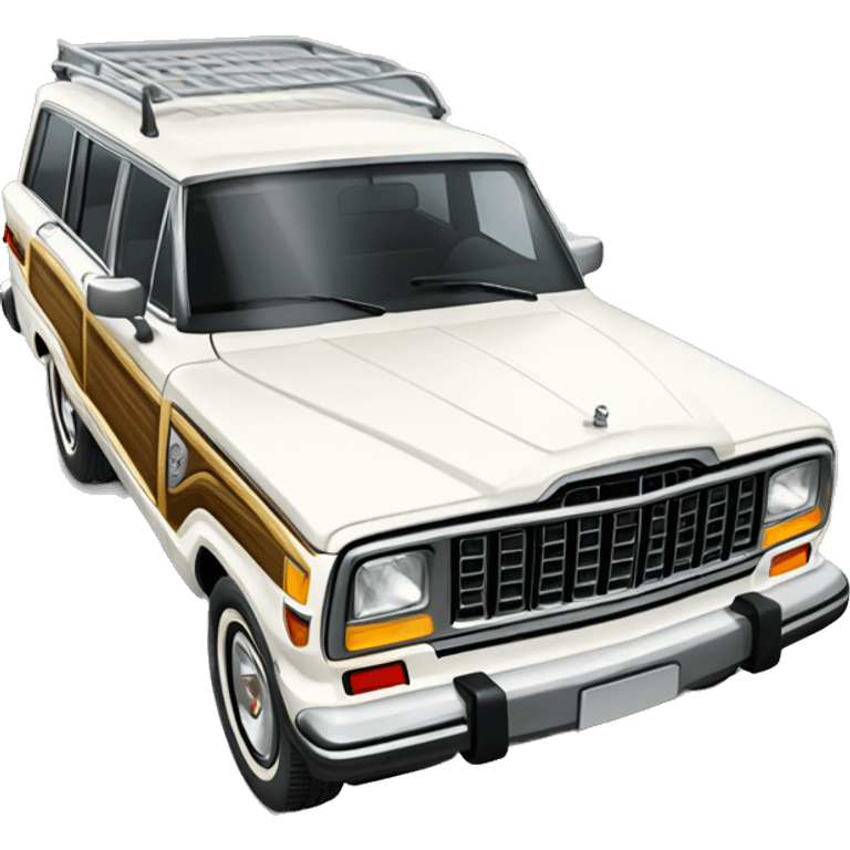 White Jeep Wagoneer emoji