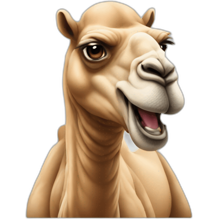 Angry camel emoji