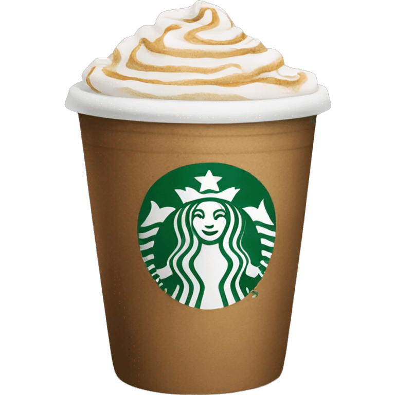 Realistic Starbucks coffee emoji