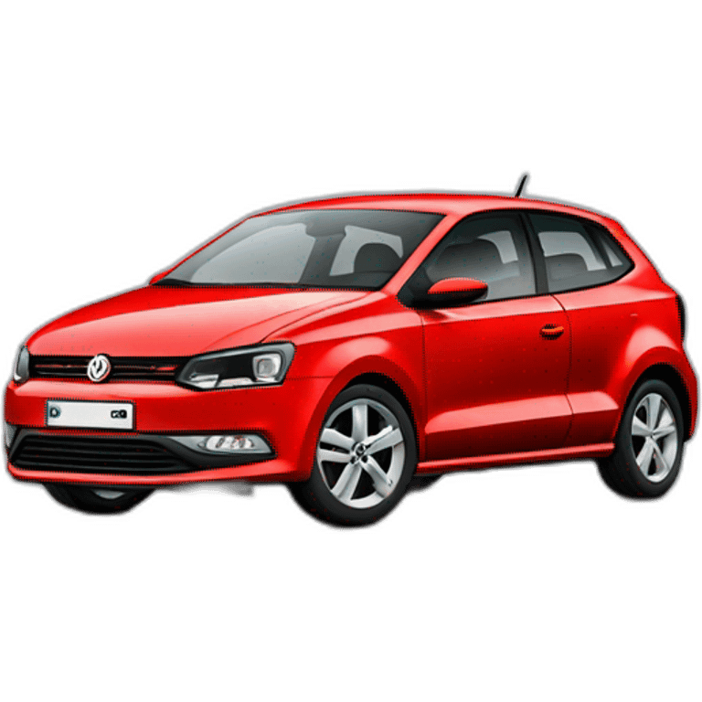 red volkswagen polo 6c emoji