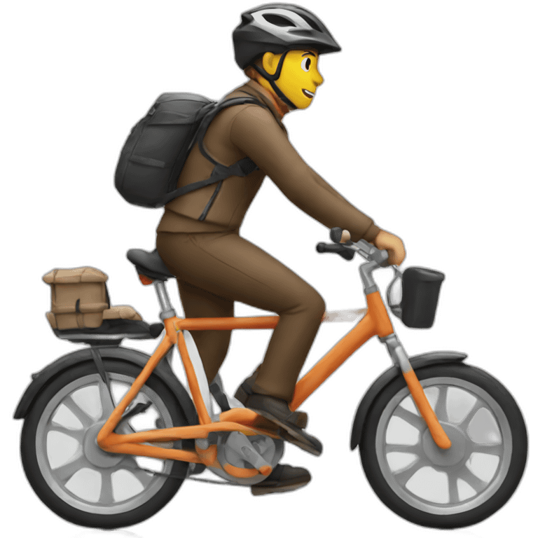 Driving on bike  emoji