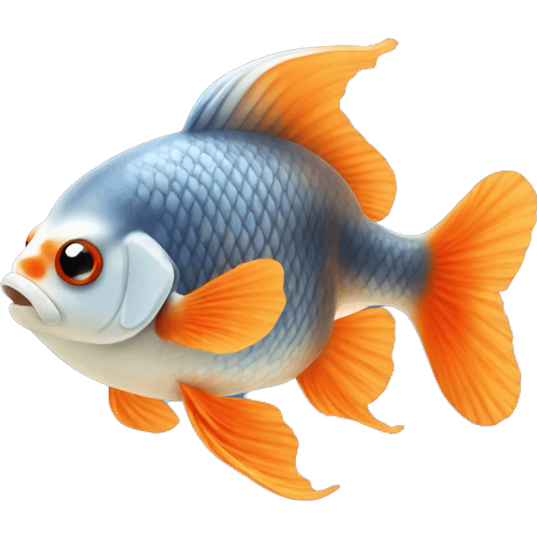 Oranda fish emoji