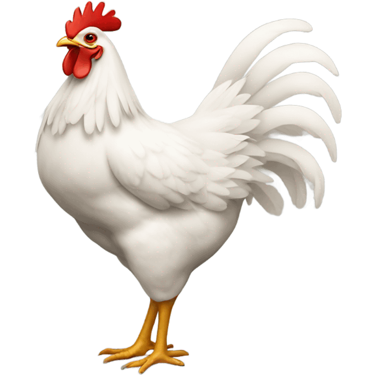 Chicken with four legs  emoji