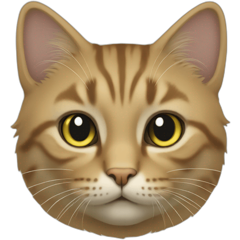 Un chat qui dor sur un emoji