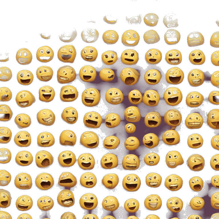 Creepy smiling face  emoji