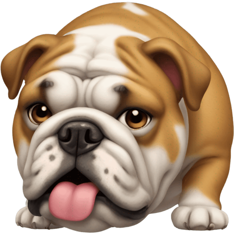 Fat Bulldog emoji