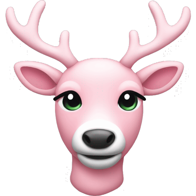 Light pink reindeer  emoji