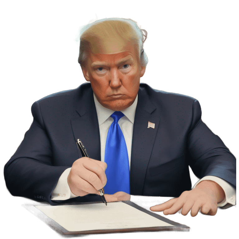 trump sign executive order emoji