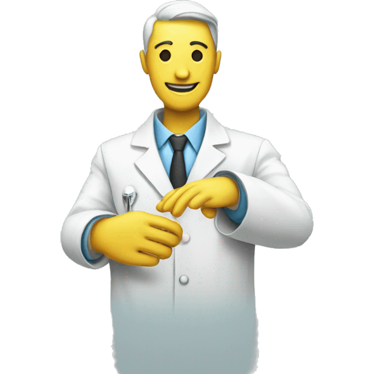 handshake-whitecoat-with-robot emoji