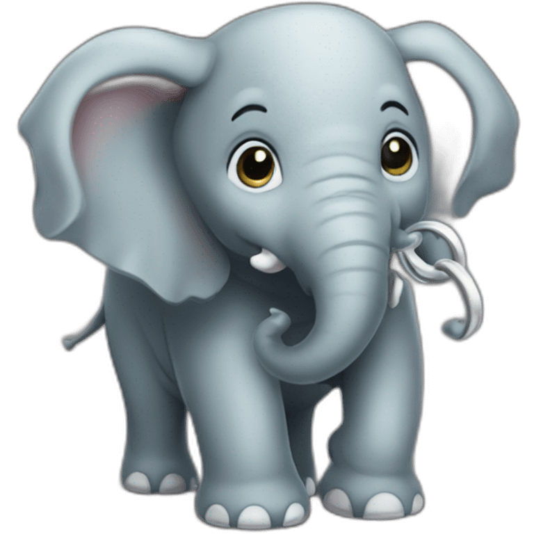 éléphant sur ring emoji