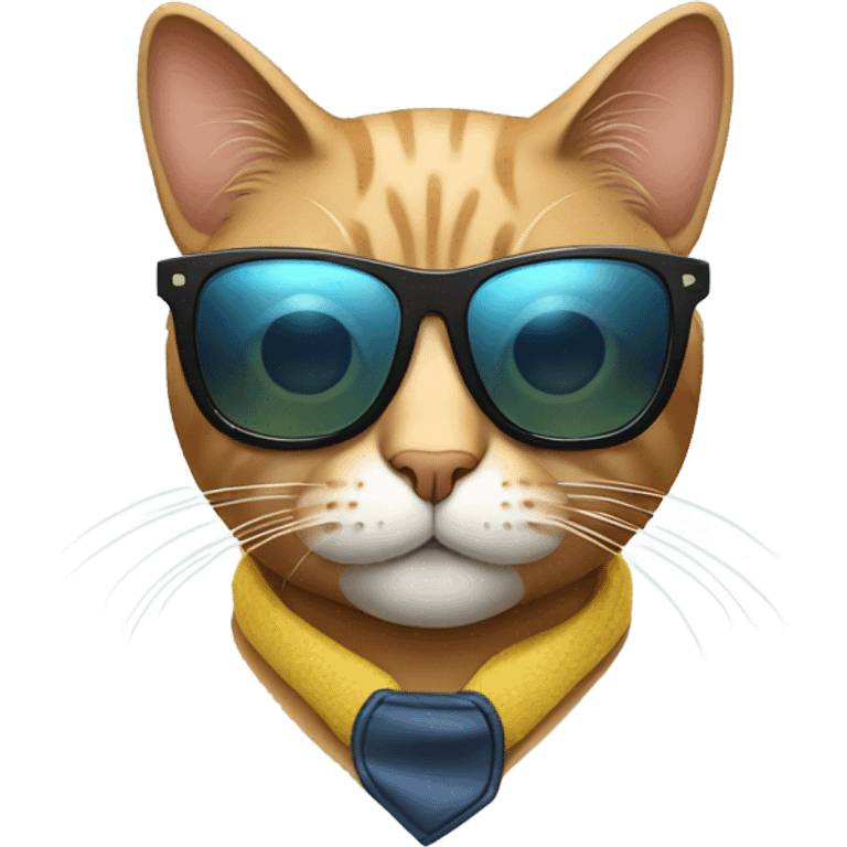 Cat with sunglasses emoji