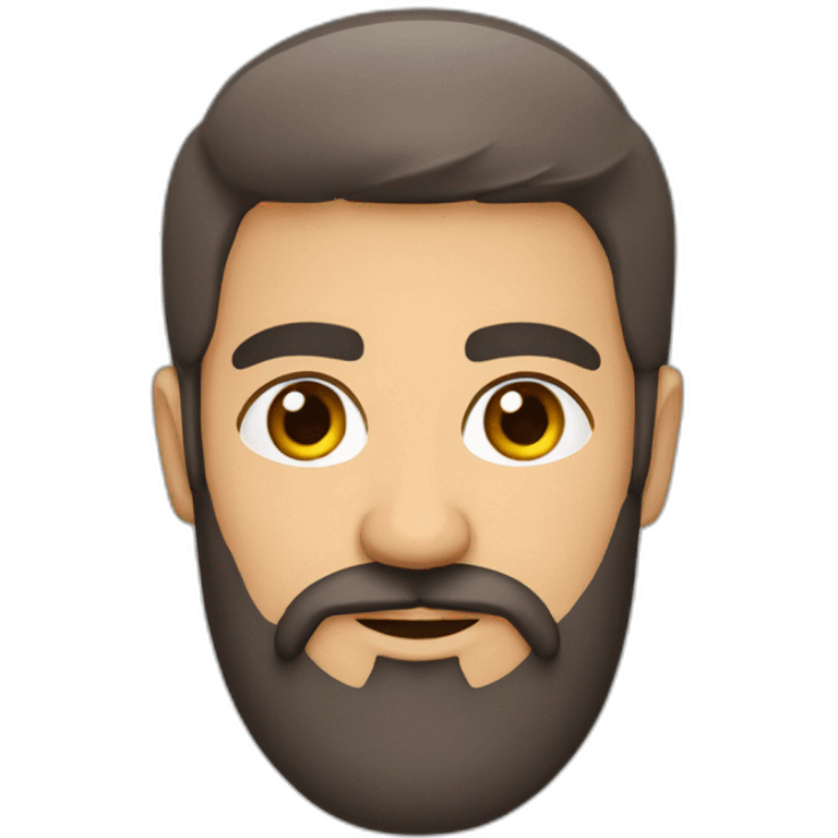 Homme arabe barbu barbe avec arme emoji