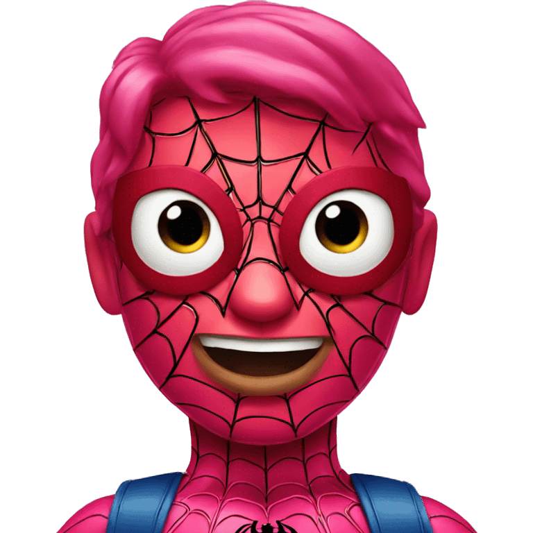 pink spiderman emoji