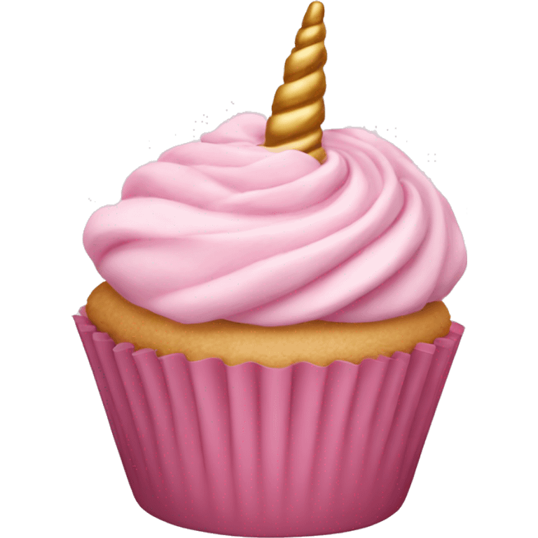 Light pink Unicorn cupcake  emoji