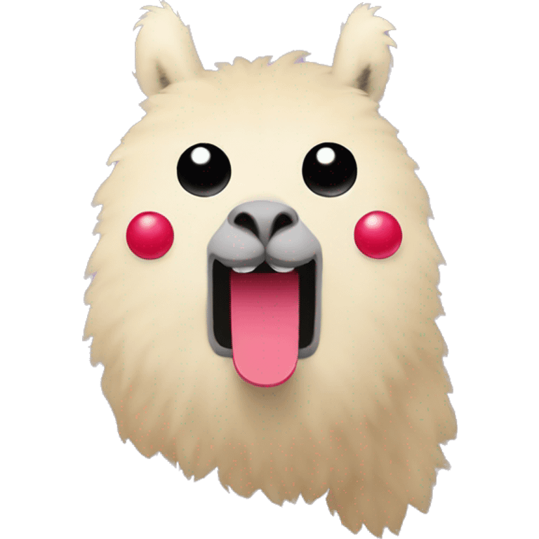 Alpaca pac man emoji