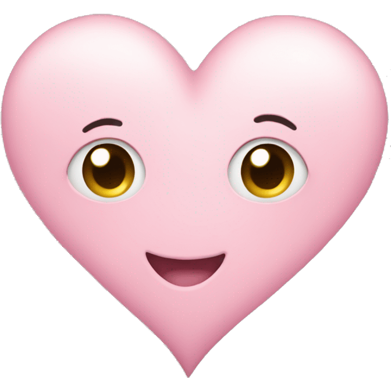 Cute light pink heart  emoji