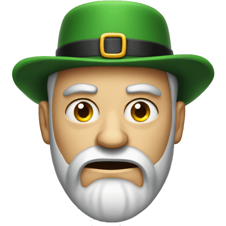 irish angry man 30 years old with beard and hat emoji