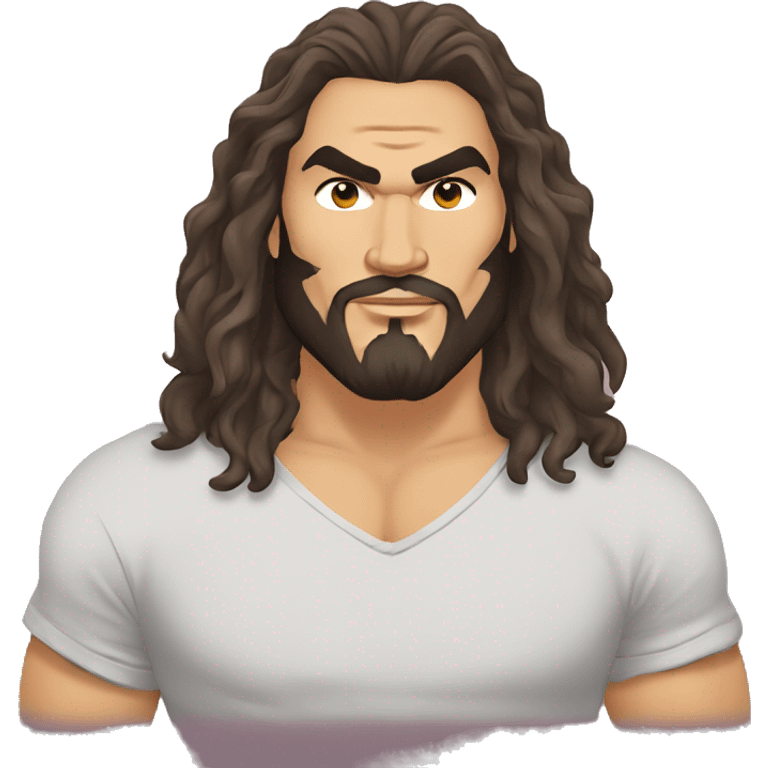 jason momoa cartoon wearing tee emoji