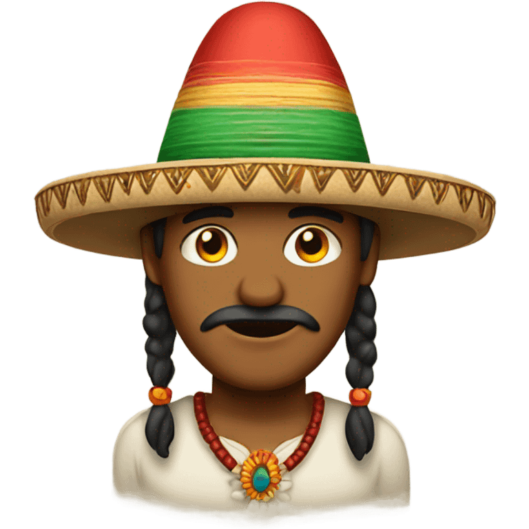 Indian with Mexican hat emoji