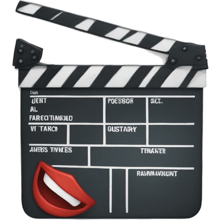 action clapboard emoji