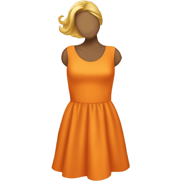 orange dress emoji